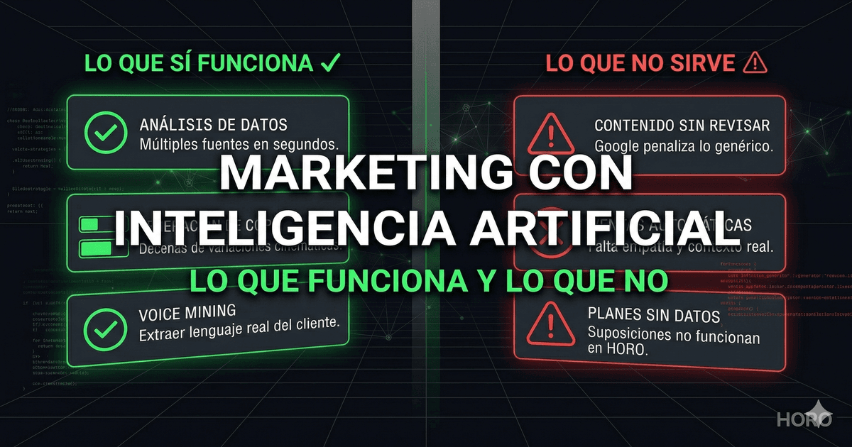 Marketing con IA: qué funciona y qué es humo