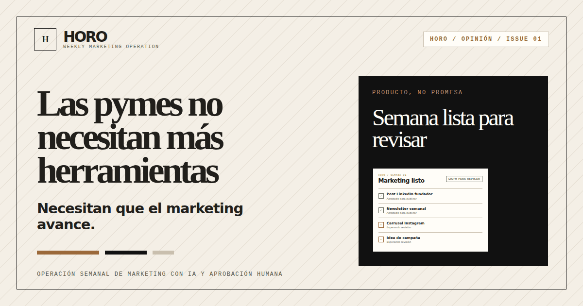 Por qué las pymes no necesitan más herramientas de marketing