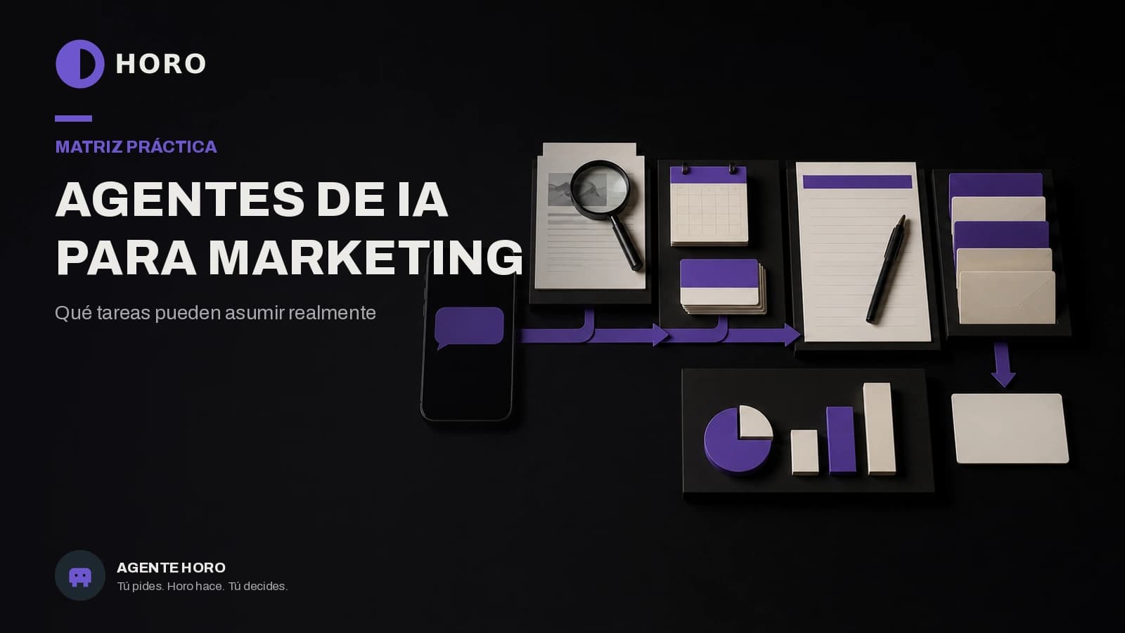 Portada del recurso: Agentes de IA para marketing: qué tareas pueden asumir realmente